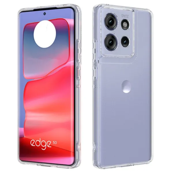 SHOCK Extra odolný kryt Motorola Edge 50 priehľadný