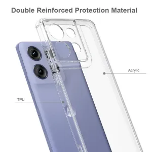 SHOCK Extra odolný kryt Motorola Edge 50 priehľadný