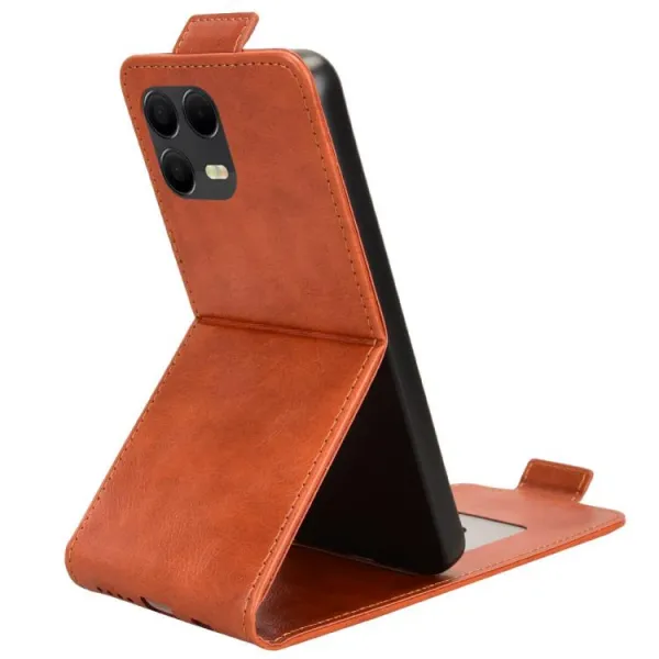Vyklápacie puzdro pre T Phone 3 Pro hnedé