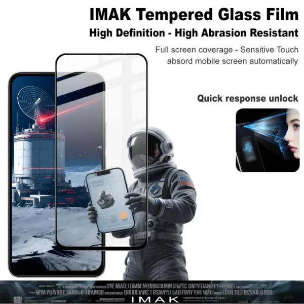 IMAK 3D Tvrdené ochranné sklo pre Xiaomi Poco M7