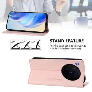 RINA Zaklápacie puzdro pre Vivo X300 ružové