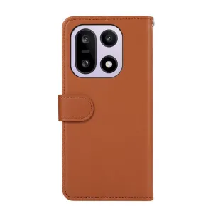 ABEEL DELICATE Peňaženkový obal OnePlus 15 hnedý