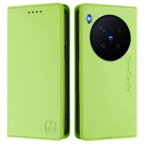 RINA Zaklápacie puzdro pre Vivo X300 Pro svetlozelené