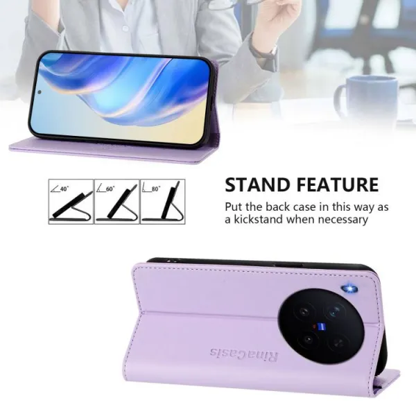RINA Zaklápacie puzdro pre Vivo X300 Pro svetlofialové