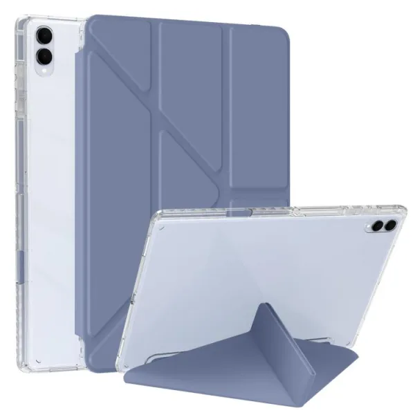 CRYSTAL Zaklápací obal pre Samsung Galaxy Tab S11 Ultra modro-šedý