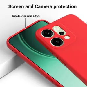 RUBBER Ochranný obal pre Oppo Reno14 5G červený
