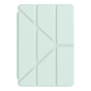 CRYSTAL Zaklápací obal pre Samsung Galaxy Tab S11 Ultra svetlozelený