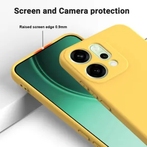 RUBBER Ochranný obal pre Oppo Reno14 5G žltý