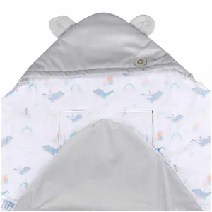 XKKO LUX Zavinovací fusak do autosedačky - Sky Whale CSSB02