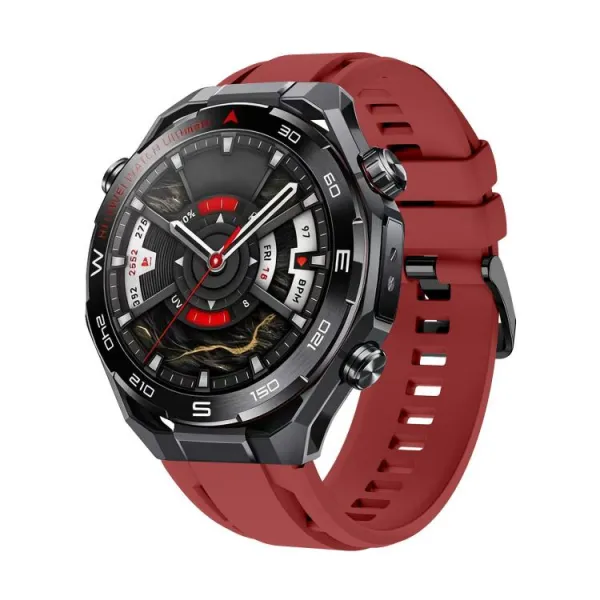 SILICONE Vymeniteľný remienok pre Huawei Watch Ultimate 2 bordový