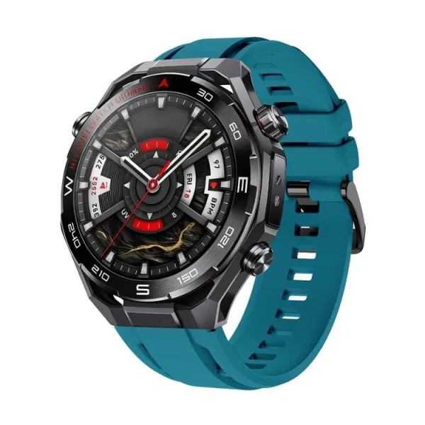 SILICONE Vymeniteľný remienok pre Huawei Watch Ultimate 2 svetlomodrý