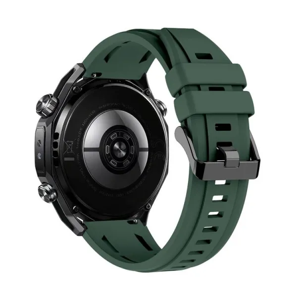 SILICONE Vymeniteľný remienok pre Huawei Watch Ultimate 2 tmavozelený