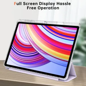 CRYSTAL Zaklápací obal pre Samsung Galaxy Tab S11 Ultra svetlofialový