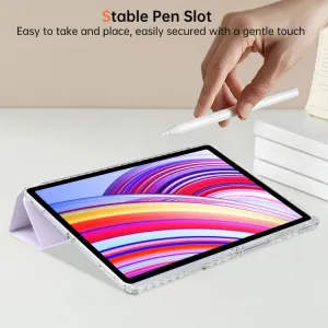 CRYSTAL Zaklápací obal pre Samsung Galaxy Tab S11 Ultra svetlofialový