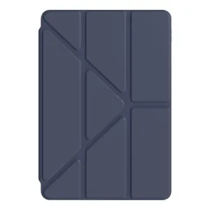 CRYSTAL Zaklápací obal pre Samsung Galaxy Tab S11 Ultra tmavomodrý