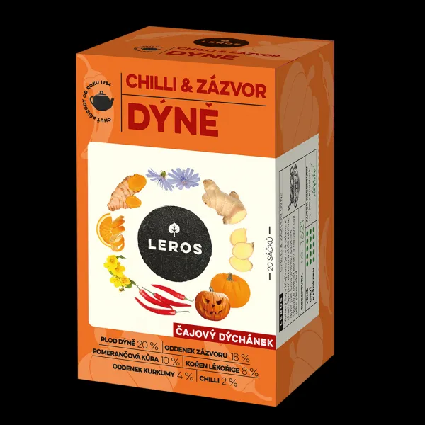 LEROS ČAJOVÁ CHVÍĽKA CHILLI & ZÁZVOR TEKVICA