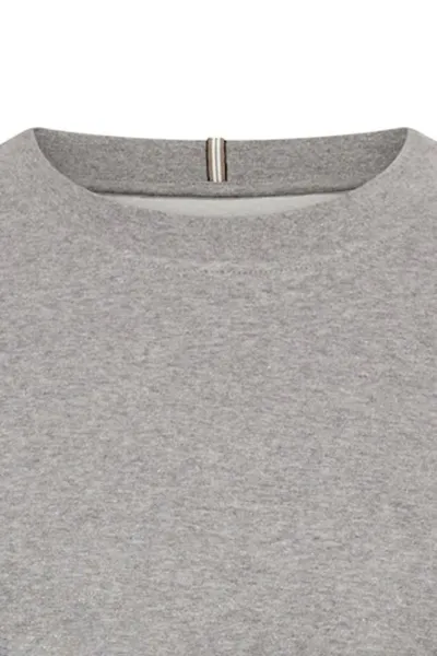 Mikina Camel Active Sweat Grey Melange Check