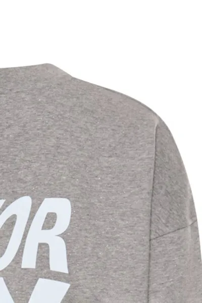 Mikina Camel Active Sweat Grey Melange Check