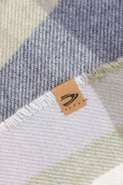 Šál Camel Active Woven Check Scarf Tinted Blue