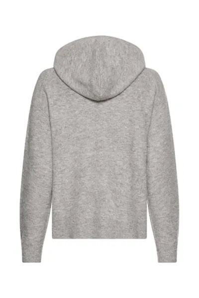 Sveter Camel Active Knitwear Grey Melange Check