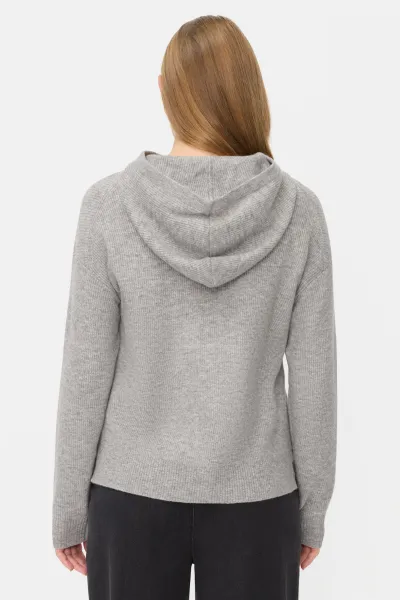 Sveter Camel Active Knitwear Grey Melange Check