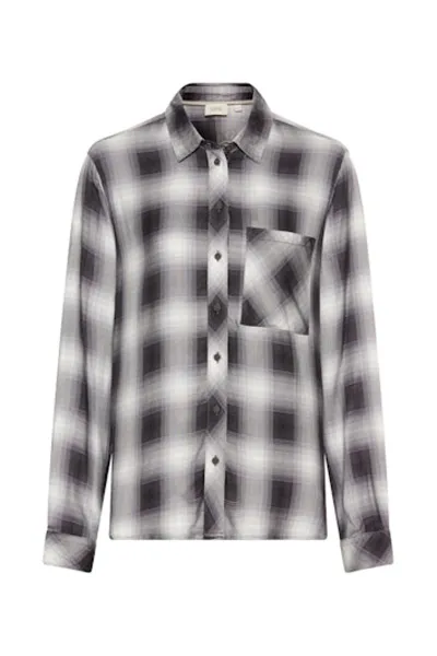 Košeľa Camel Active Blouse Grey Melange Check