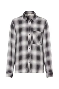 Košeľa Camel Active Blouse Grey Melange Check