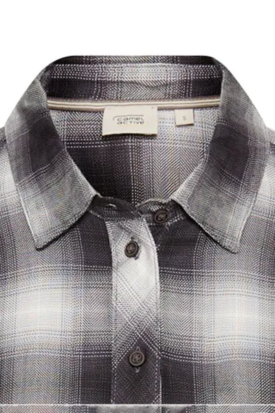 Košeľa Camel Active Blouse Grey Melange Check