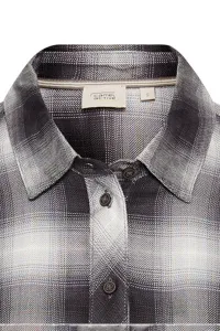Košeľa Camel Active Blouse Grey Melange Check