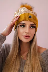 Legínovo Čiapka K198 béžová Farba: Červená, Veľkosť: UNI