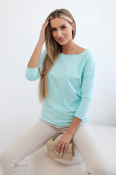 Legínovo Casual blúzka tmavozelená Farba: Svetlo hnedá, Veľkosť: UNI