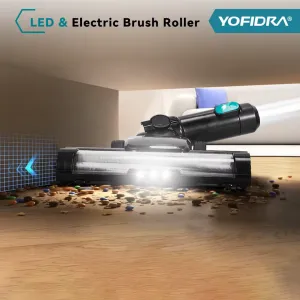 OneVAn / Newbeny OneVan / Yofidra 1600W bezkefový akumulátorový vysávač s LED podlahovou kefou 2 x batérie . Vhodné pre batériu MAKITA 18V
