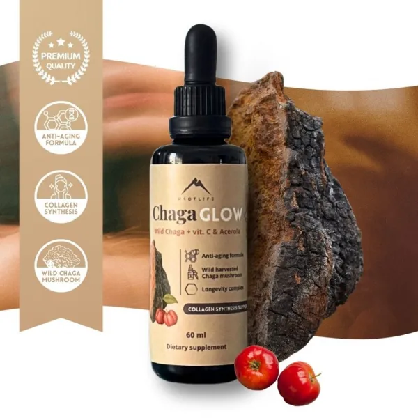 Chagaglow tinktúra s vitamínom C,B6 a B12 Hrotlife 60ml