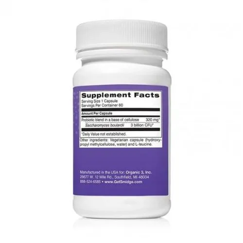 Probiotiká z kvasiniek (Saccharomyces boulardii) Yeastbiotic Smidge 60 kapsúl