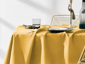 DomTextilu Jednofarebnýobrushorčicovejfarby140x220cm 65554 tmavožltá