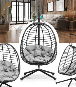 ZávesnékresloCOCONsveľkýmkomfortnýmvankúšomČervenévankúše67666_123383