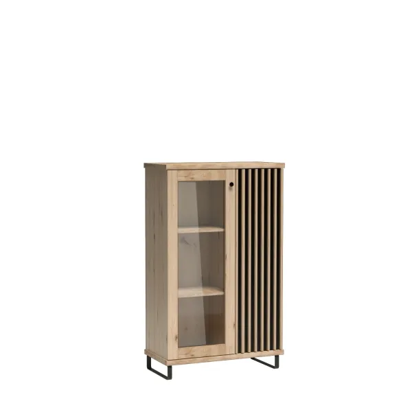 Vivaldi Vitrína Moderno C3 86 cm dub Artisan/čierna