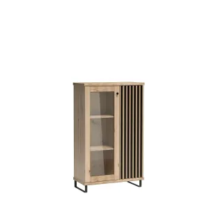 Vivaldi Vitrína Moderno C3 86 cm dub Artisan/čierna