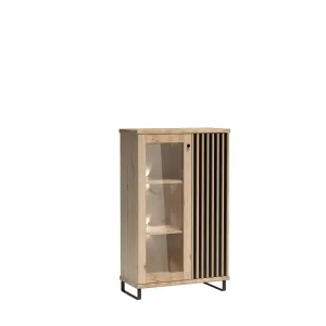 Vivaldi Vitrína Moderno C3 86 cm dub Artisan/čierna