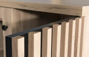 Vivaldi Vitrína Moderno C3 86 cm dub Artisan/čierna