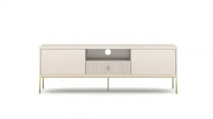 Vivaldi TV stolík Maggiore 154,5 cm kašmírový/zlatý