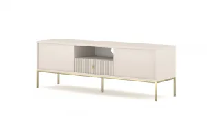 Vivaldi TV stolík Maggiore 154,5 cm kašmírový/zlatý