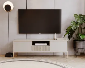 Vivaldi TV stolík Maggiore 154,5 cm kašmírový/zlatý