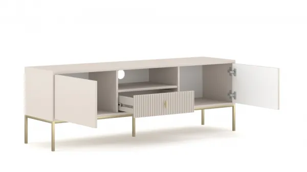 Vivaldi TV stolík Maggiore 154,5 cm kašmírový/zlatý