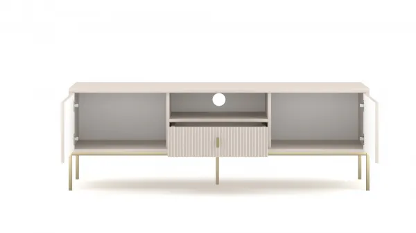 Vivaldi TV stolík Maggiore 154,5 cm kašmírový/zlatý