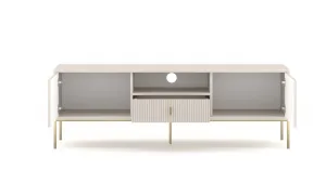 Vivaldi TV stolík Maggiore 154,5 cm kašmírový/zlatý