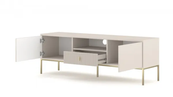 Vivaldi TV stolík Maggiore 154,5 cm kašmírový/zlatý