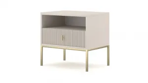 Vivaldi Nočný stolík Maggiore 53,9 cm kašmír/zlatý