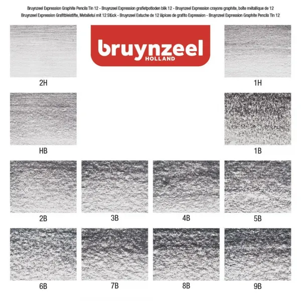 Bruynzeel Expression grafitové ceruzky, 12ks-Bruynzeel