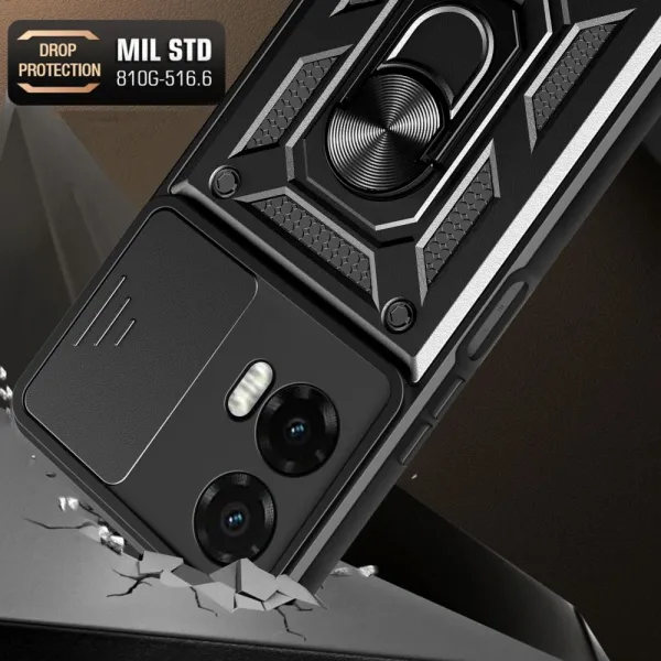 Tech-Protect Camshield Pro kryt na Motorola Moto G35 5G, čierny
